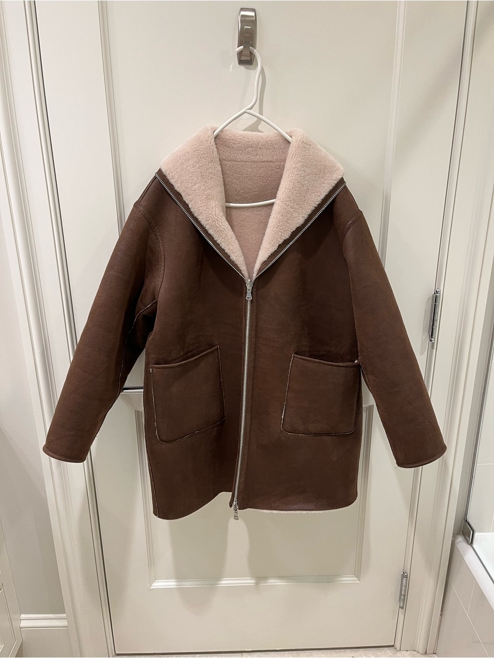 Reversible Shearling Coat